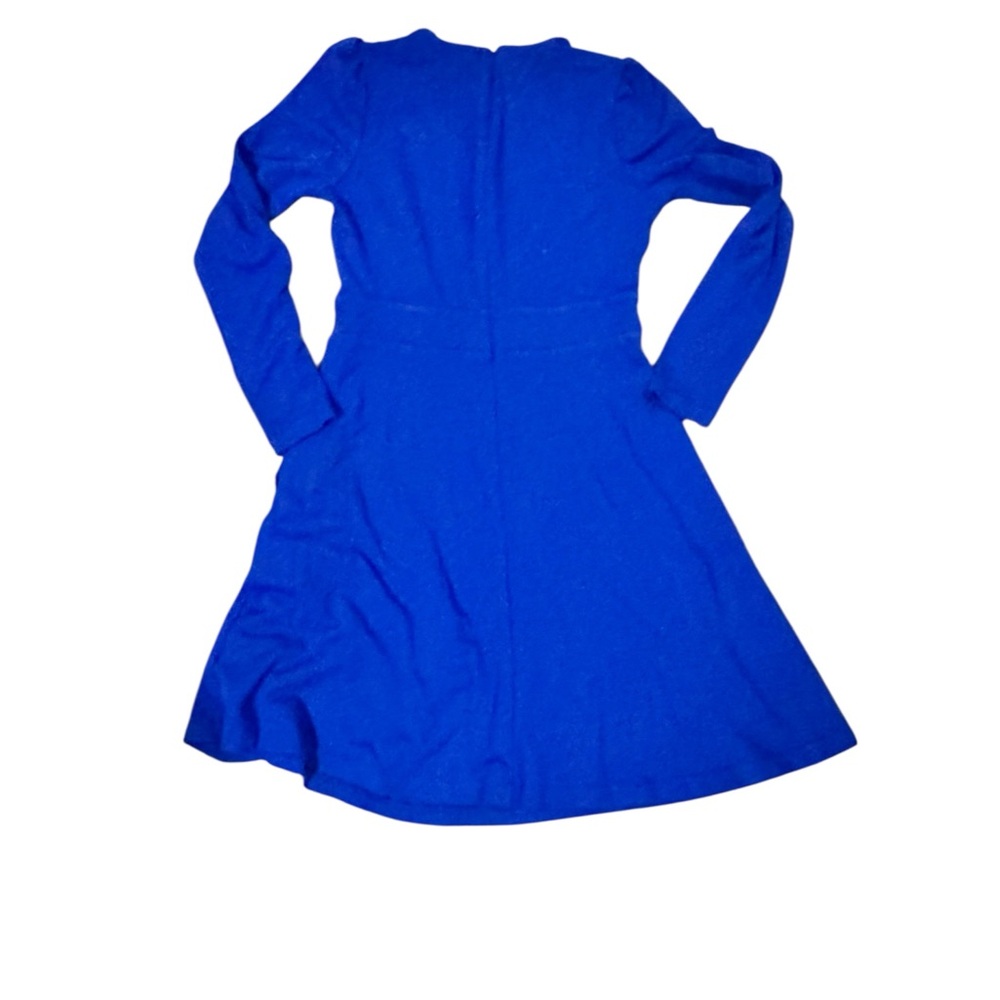 Women’s Boden Fit and Flare Long Sleeve Royal Blue Knit Dress 6R